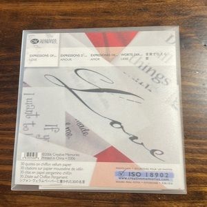 NIP Creative Memories Expressions Of Love Quote Pack